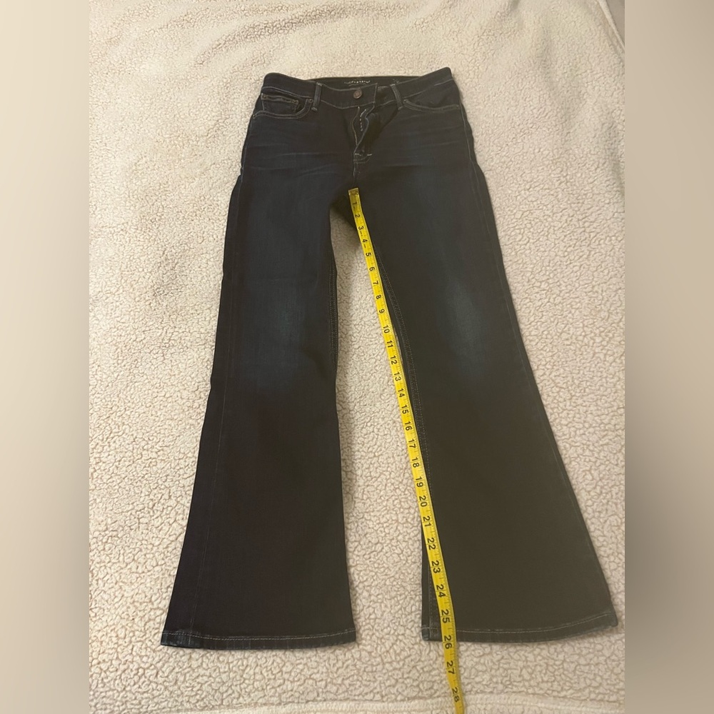 Lucky Brand Dark Indigo Bridgette Mini Boot Jeans